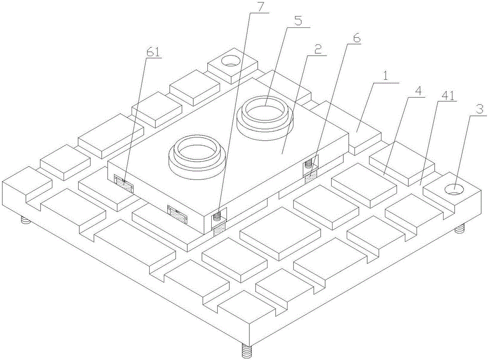 Adjustable die base of punching machine