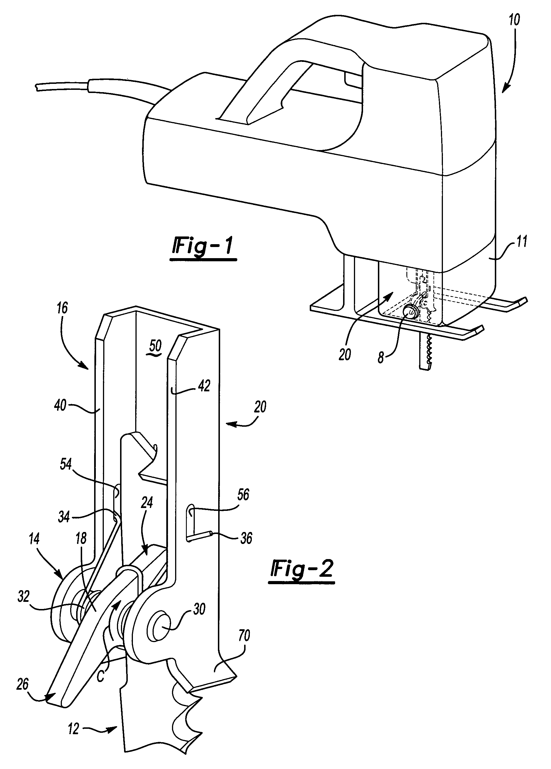 Canted saw blade