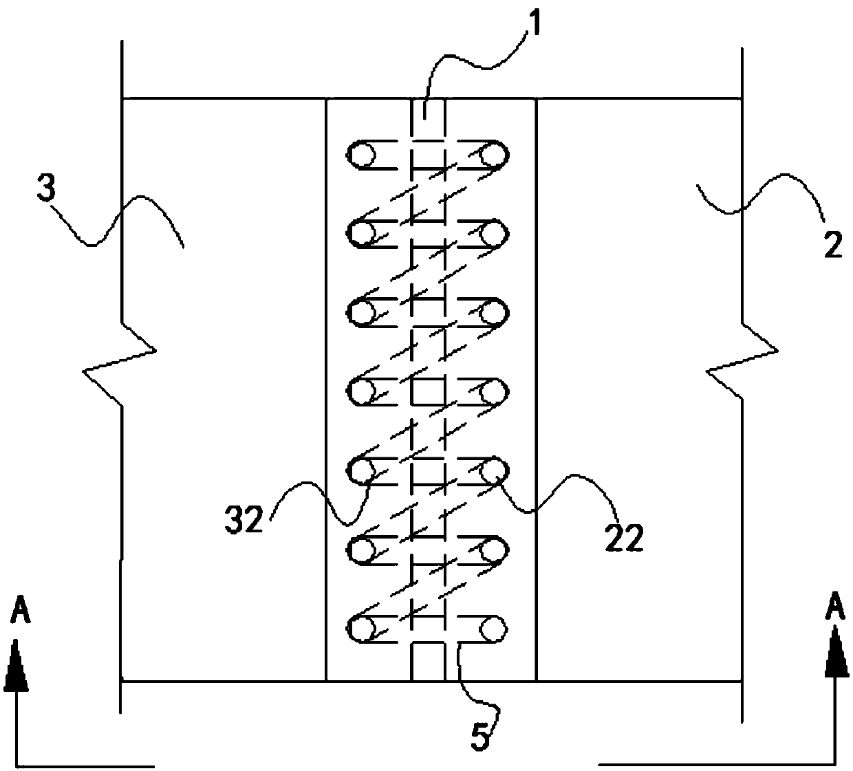 A bridge expansion joint structure