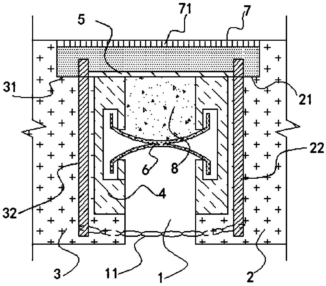 A bridge expansion joint structure