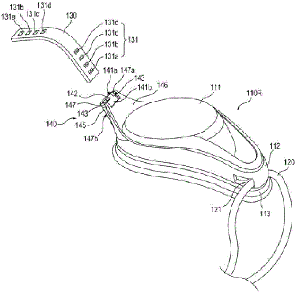 Goggles with adjustable length attachment straps