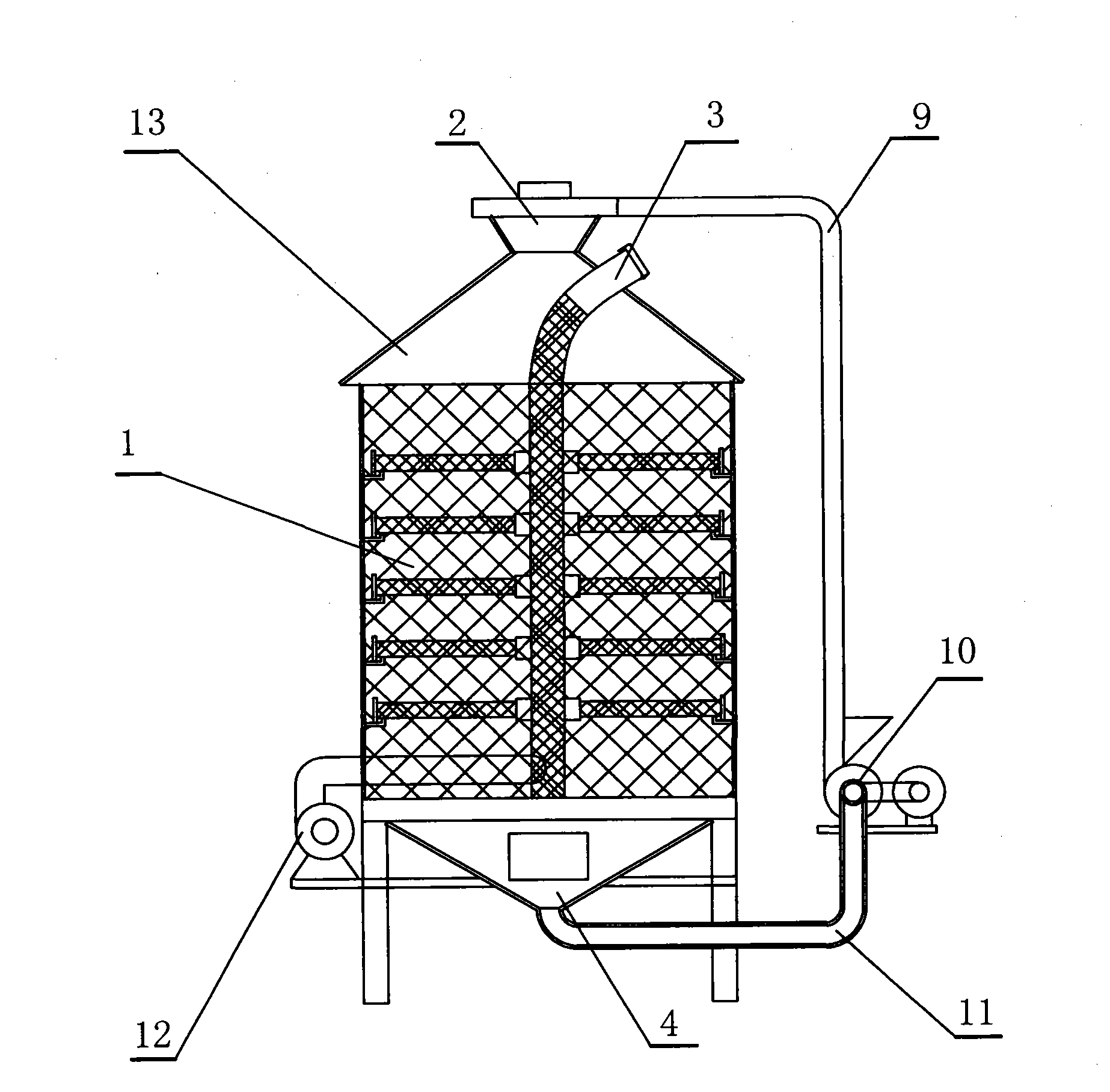 Straw drying warehouse