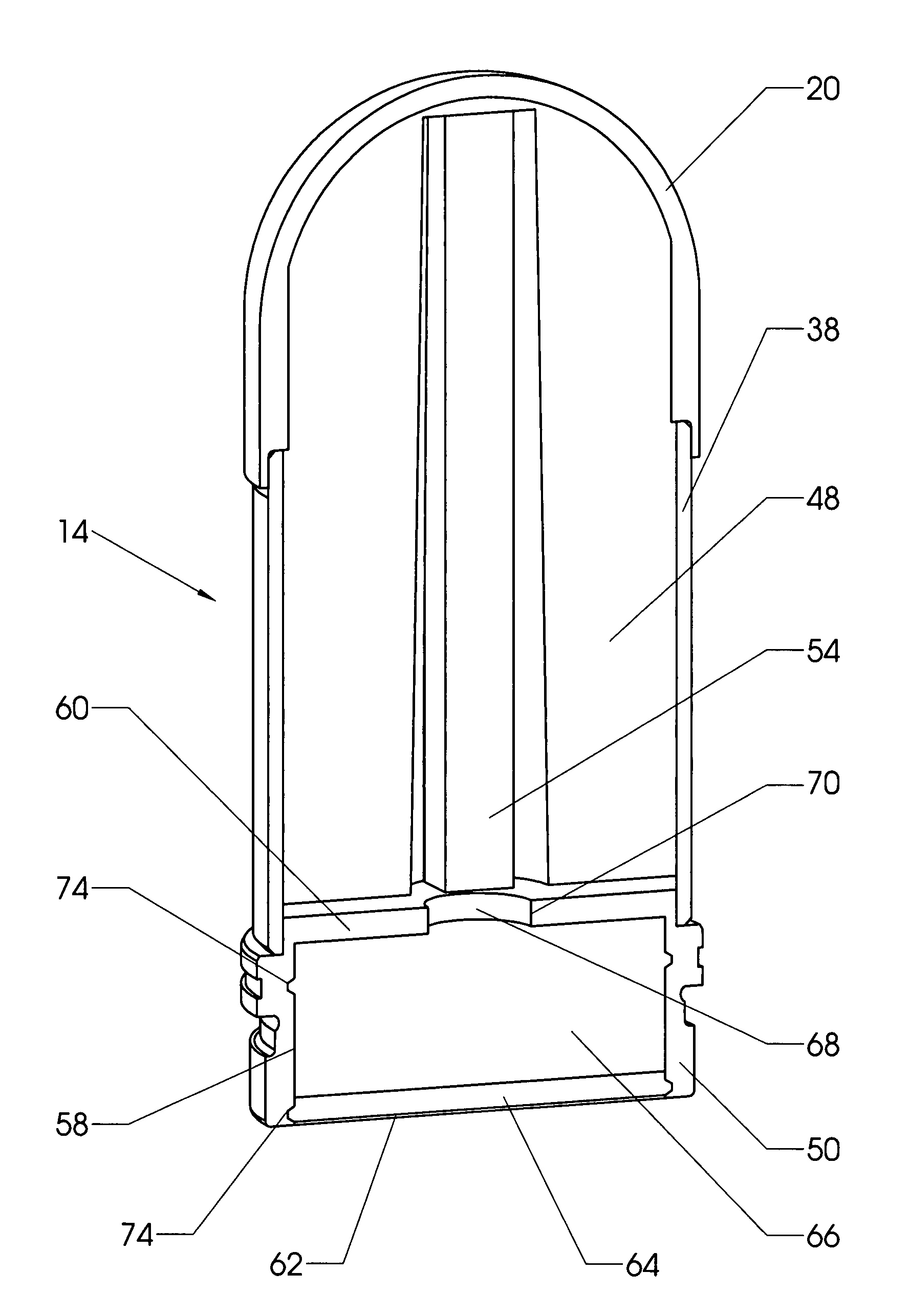 Drag minimizing projectile delivery system