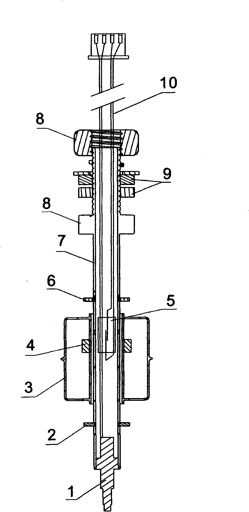 Water level and temperature sensor for water heaters