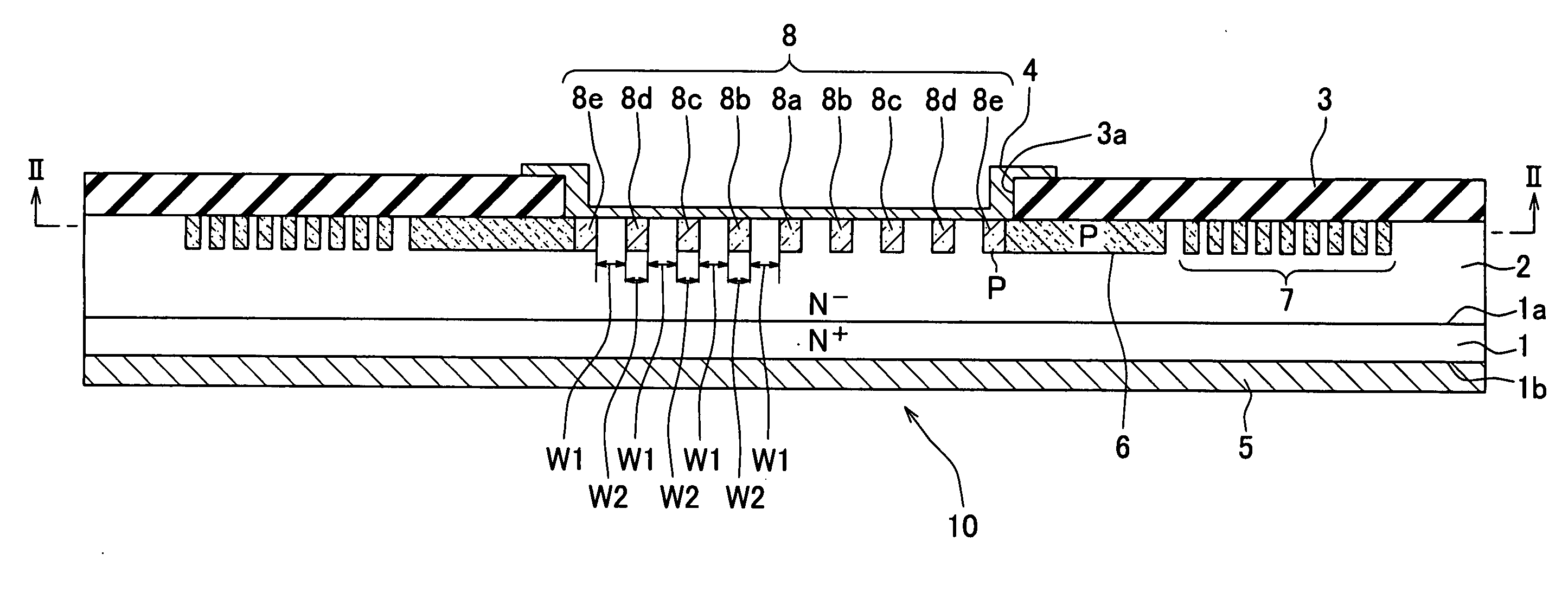 Silicon carbide semiconductor device having junction barrier schottky diode