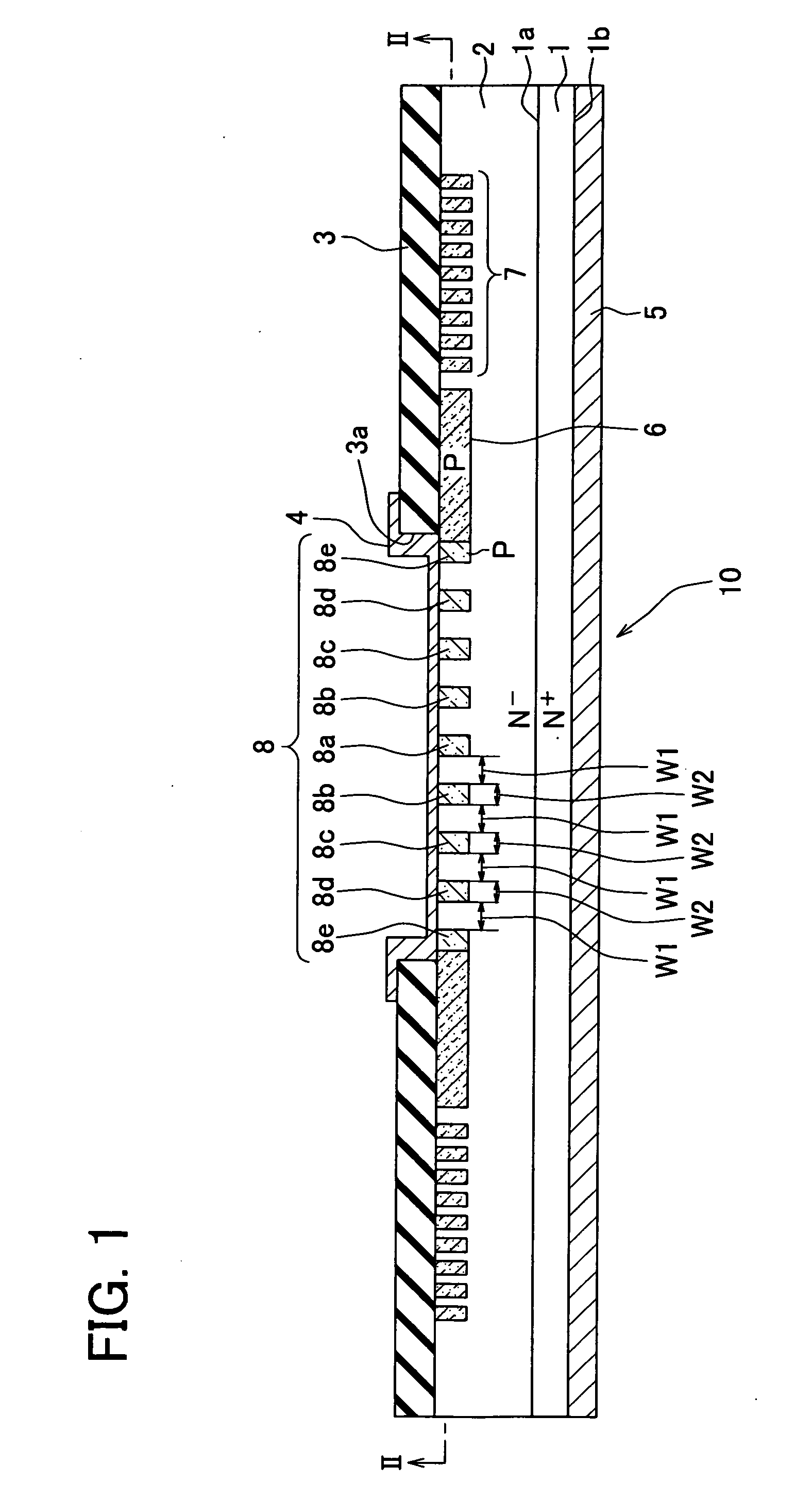 Silicon carbide semiconductor device having junction barrier schottky diode