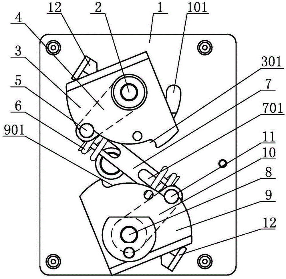 Operating mechanism and operating method of three-station mutual prevention and interlocking structure