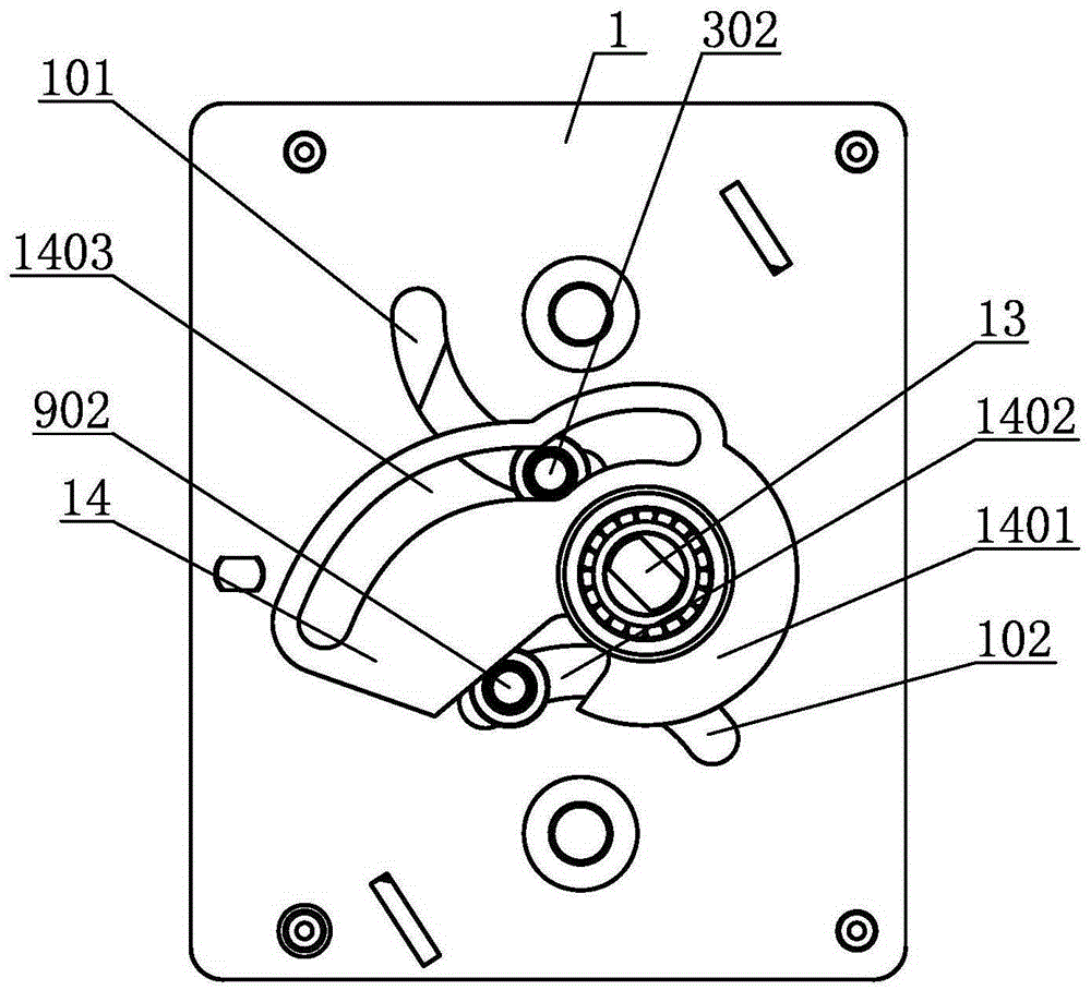 Operating mechanism and operating method of three-station mutual prevention and interlocking structure