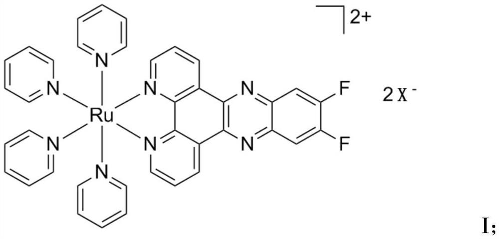 A kind of polypyridine ruthenium complex and its preparation method and application