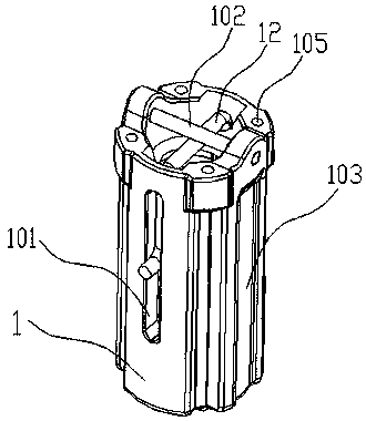 Power-assisted umbrella head for tent