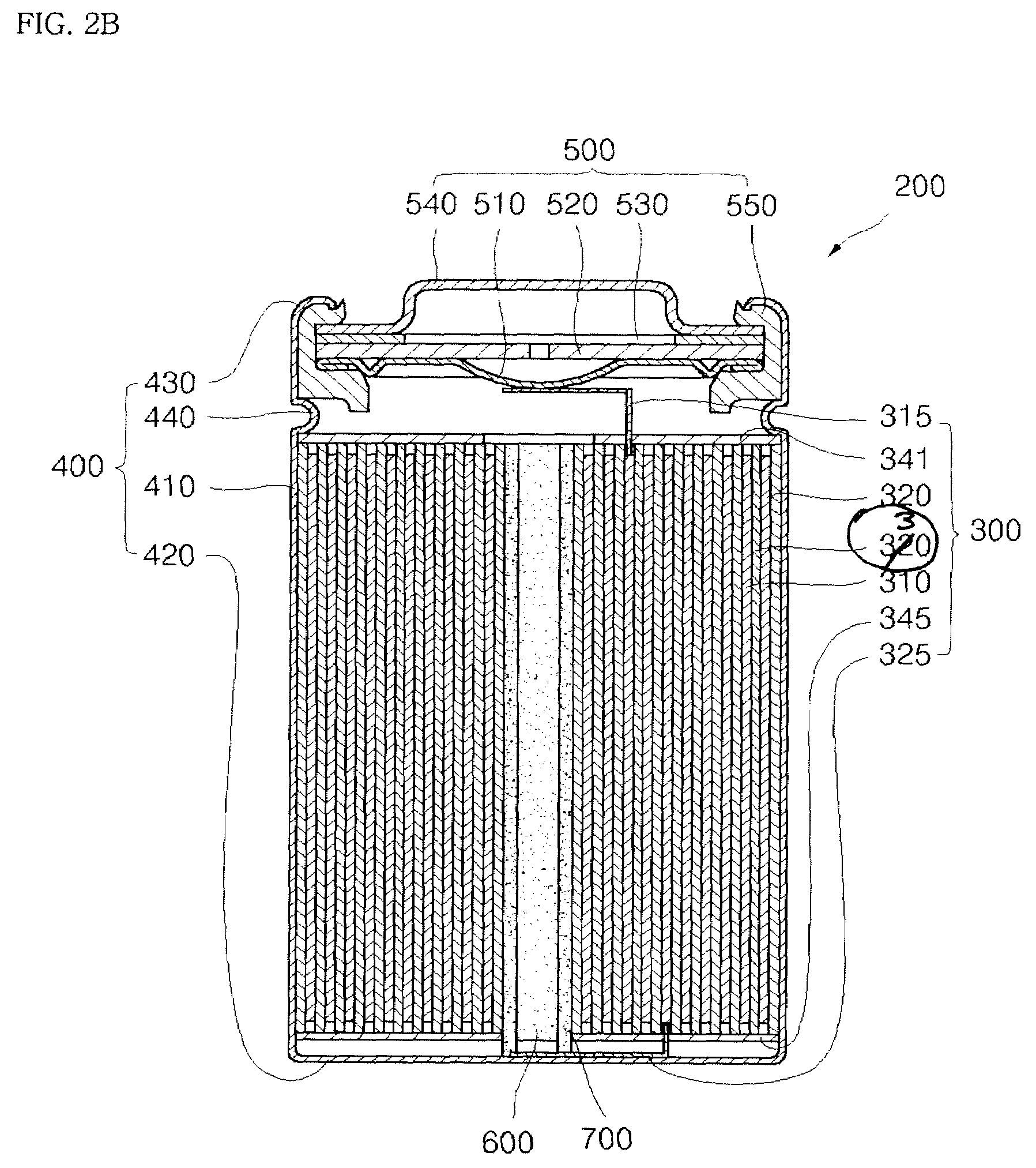 Cylindrical lithium secondary battery