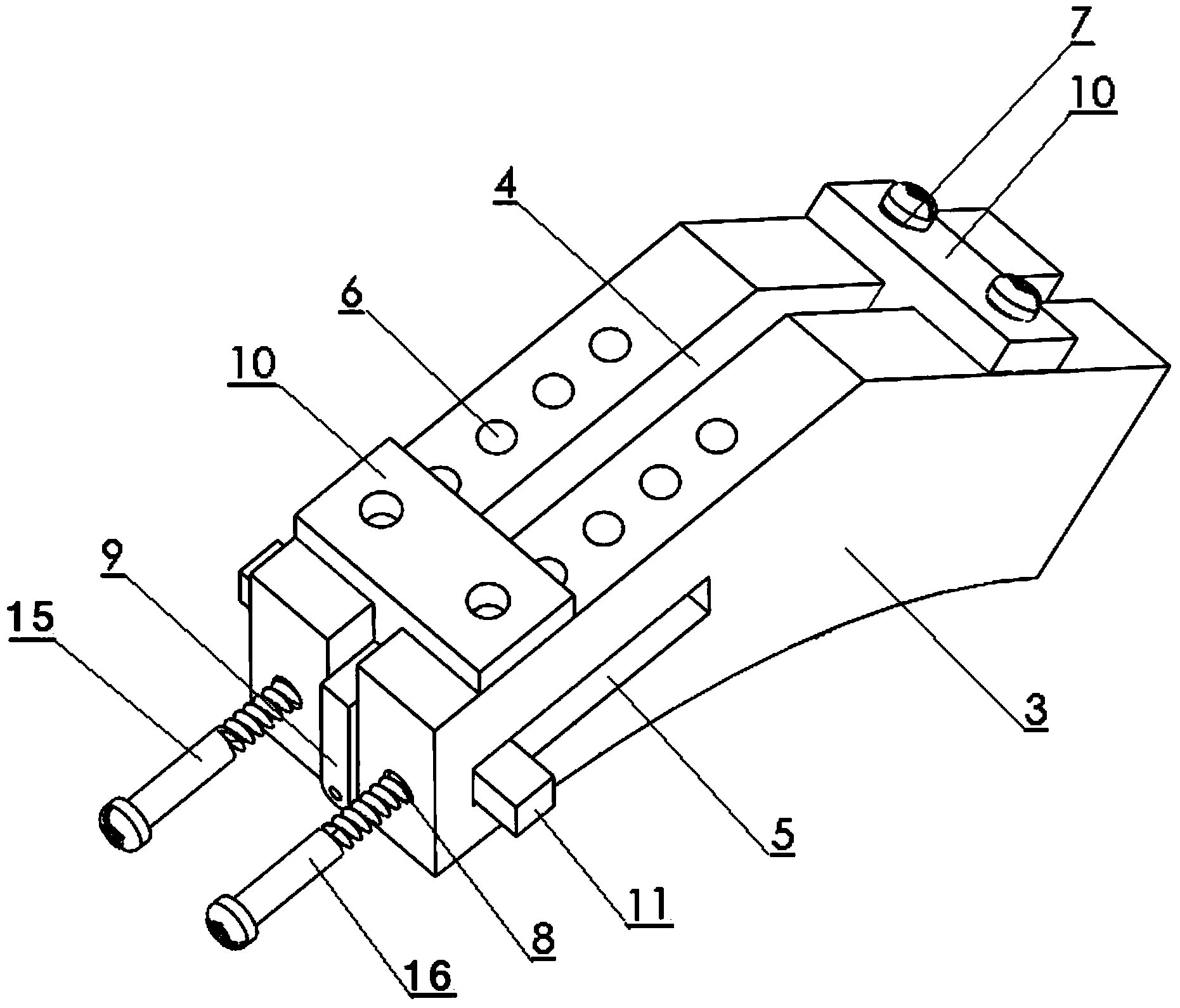 Controllable-pretension FBG (Fiber Bragg Grating) strain hoop gripper system