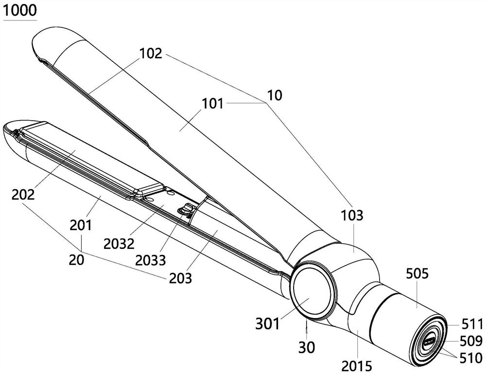 Intelligent wireless charging hair straightener with detachable battery