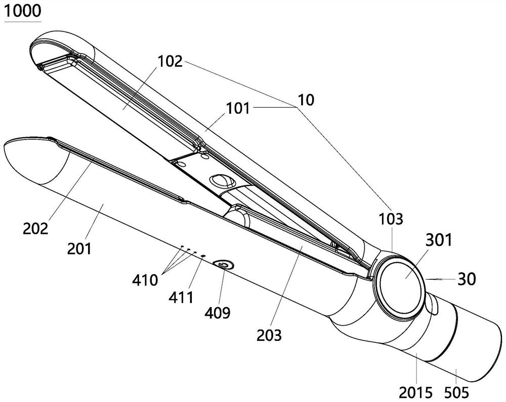 Intelligent wireless charging hair straightener with detachable battery