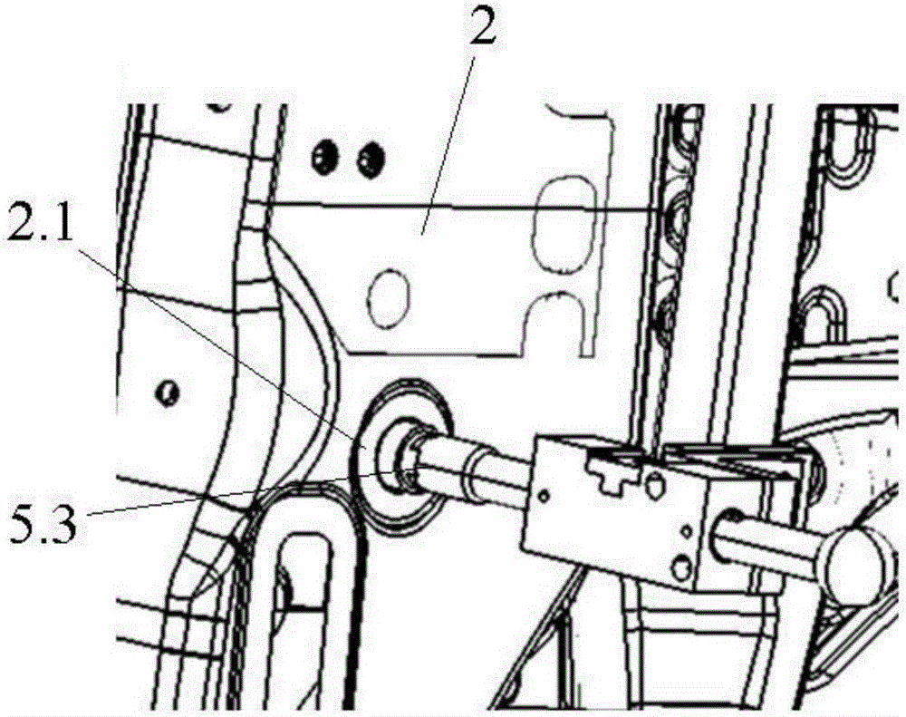 Assembly positioning tool and assembly method for four-bar linkage hood hinge