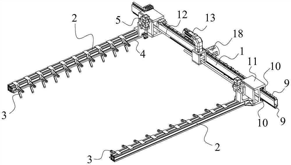 Automatic material clamping device