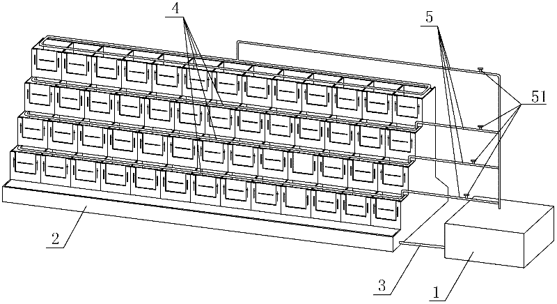 Circulating water three-dimensional cultivating system for blue crabs