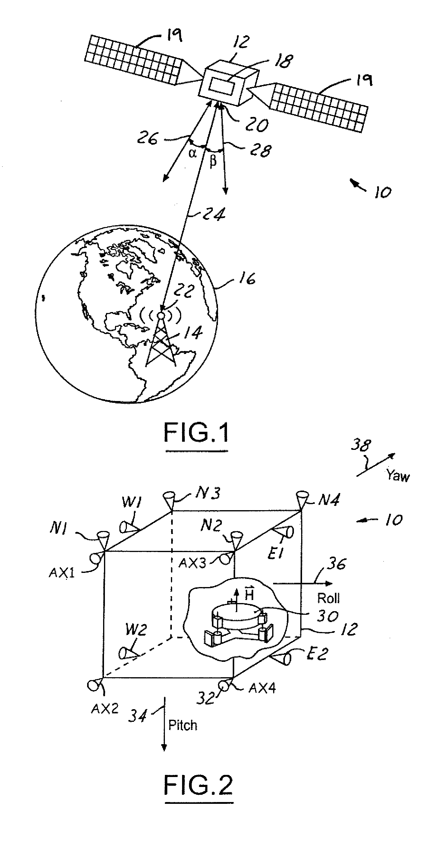 System for counteracting a disturbance in a spacecraft