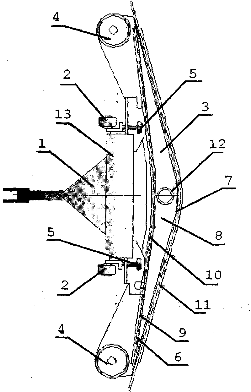 Water scraping rake device