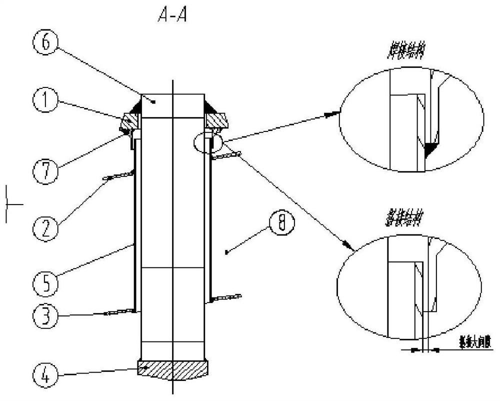 A Supporting Structure for Flow Channels in Exhaust Cylinders of Small and Medium-sized Gas Turbines