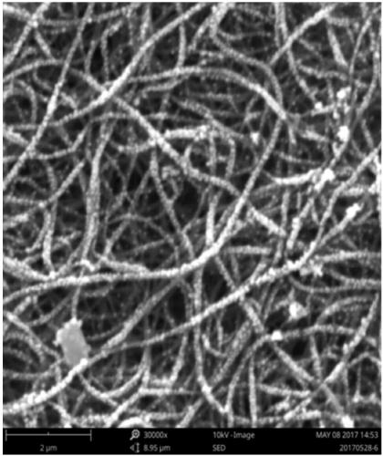 Preparation method of core-shell silver nanowire based on conductive polymer