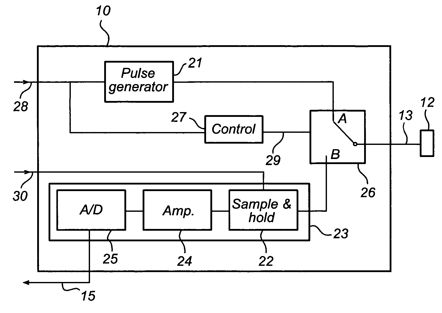 Radar level gauge with switch for selecting transmitter or receiver mode