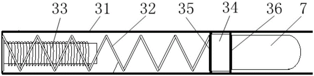 Electromagnetic projecting device used for launching fire extinguishing bomb