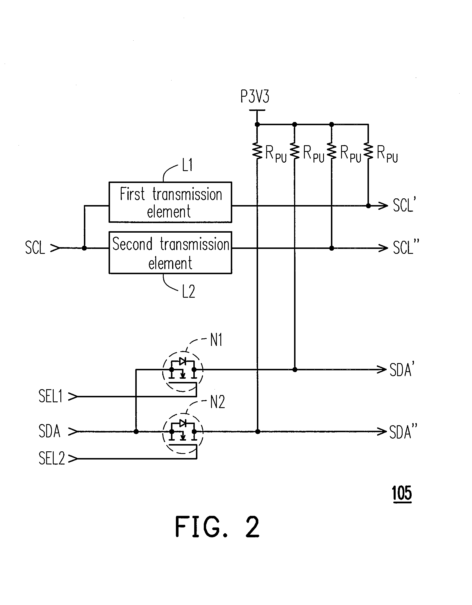 Apparatus for resolving conflicts happened between two i2c slave devices with the same addressed address