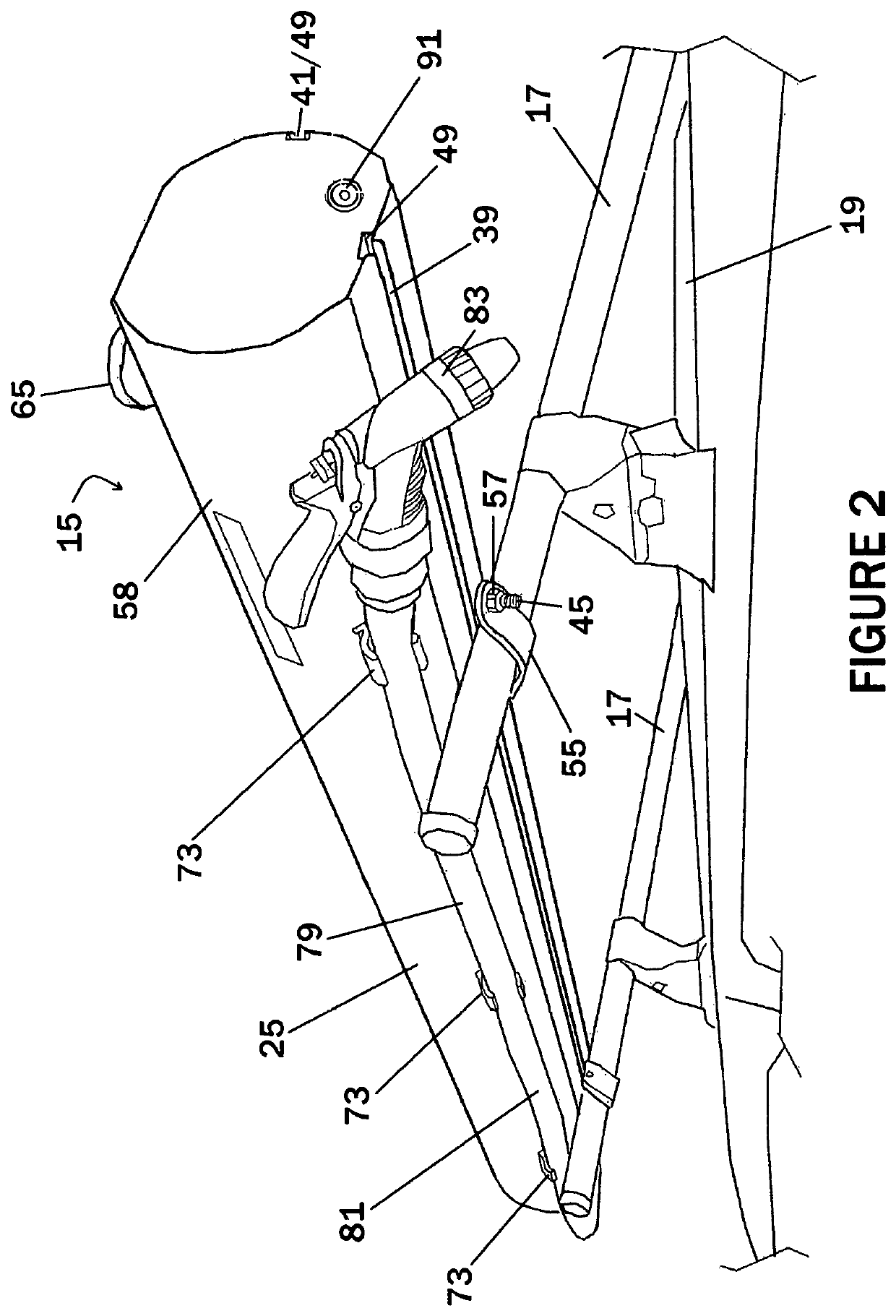 Vehicle roof rack mountable utility including structure for mounting with vertical and/or horizontal rack elements