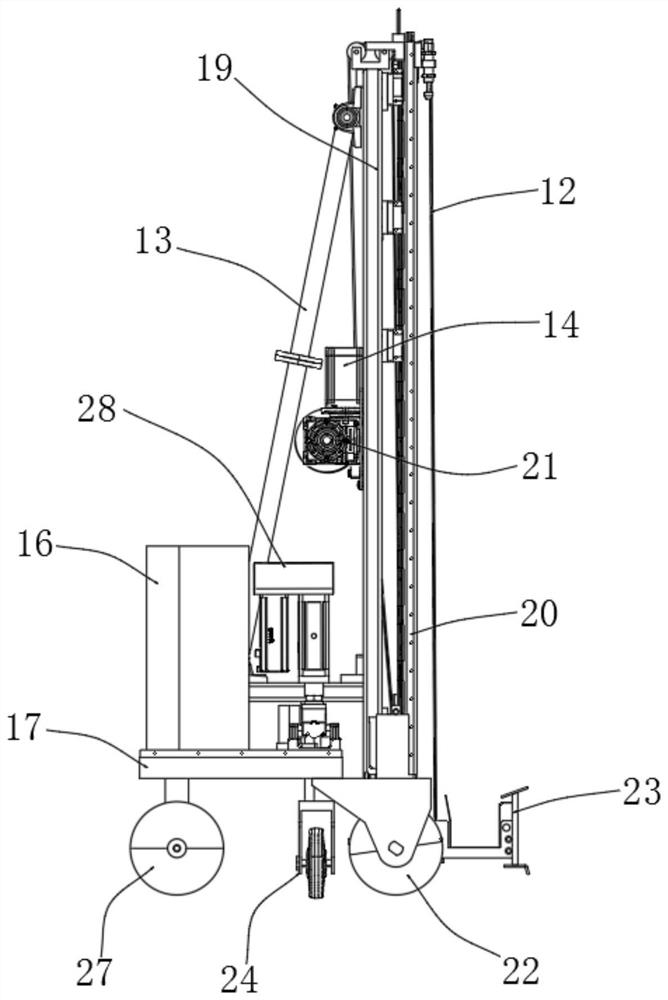 Double-shaft plastering robot