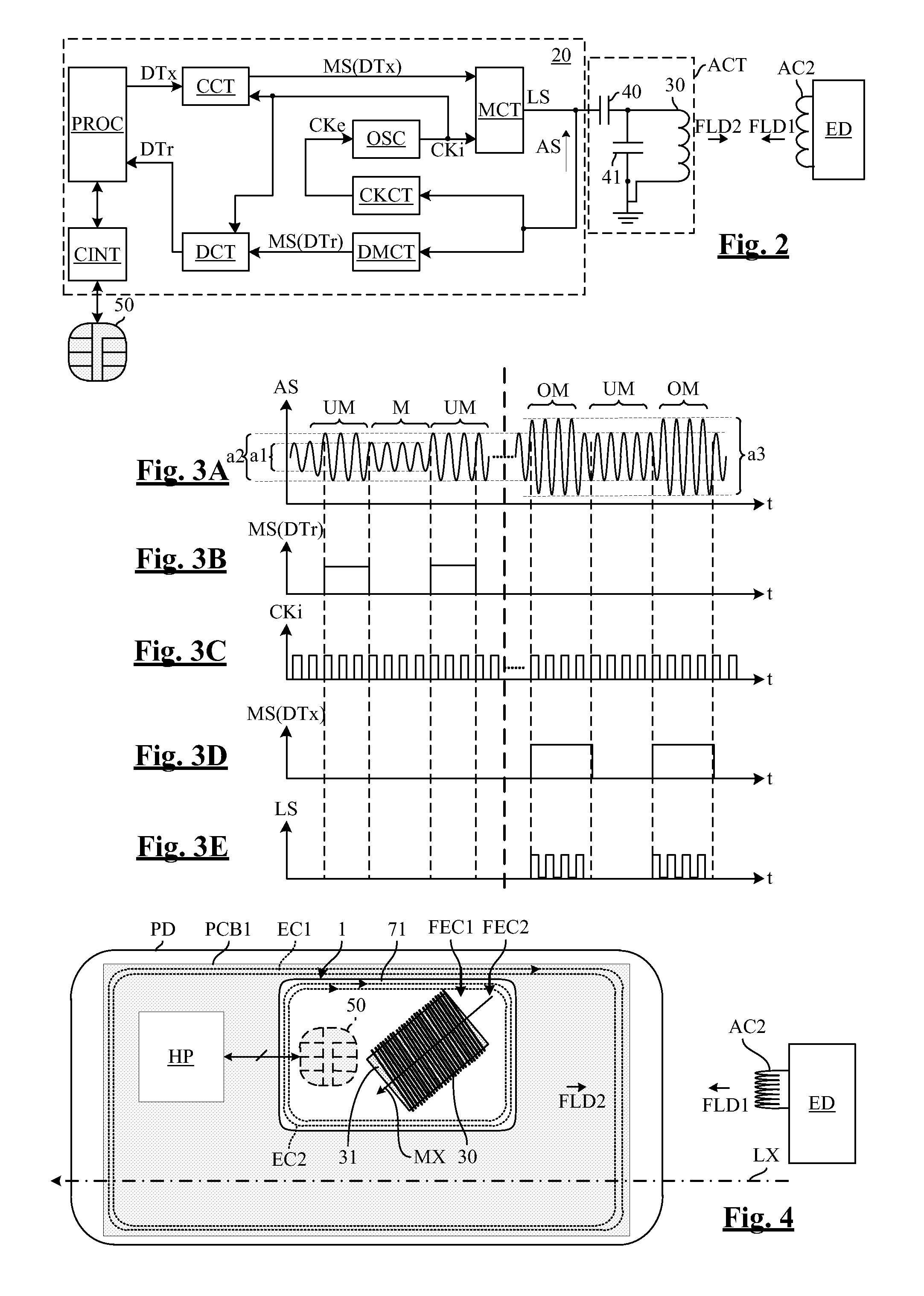 NFC Card Sensitive to Eddy Currents