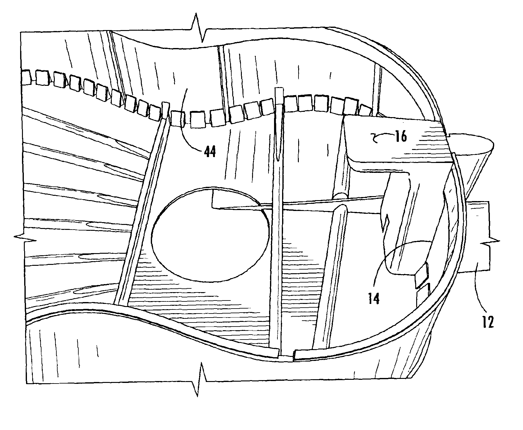 Guitar having a partially sloped sounding board