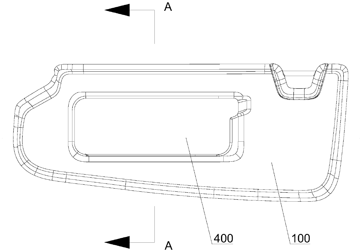 Vehicle visor with cosmetic mirror