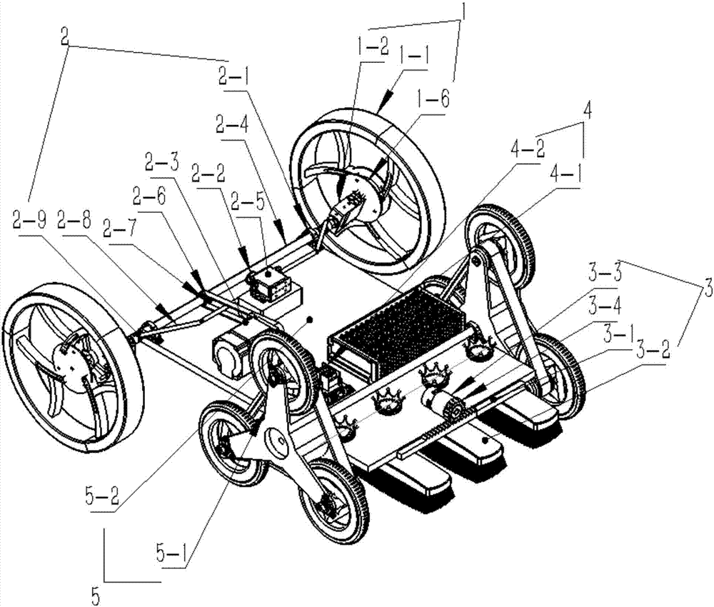 Intelligent tracking, building-climbing and carrying cleaning device