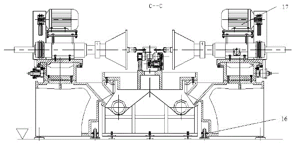 Belt conveyor roller frame vertical beam drilling device and method