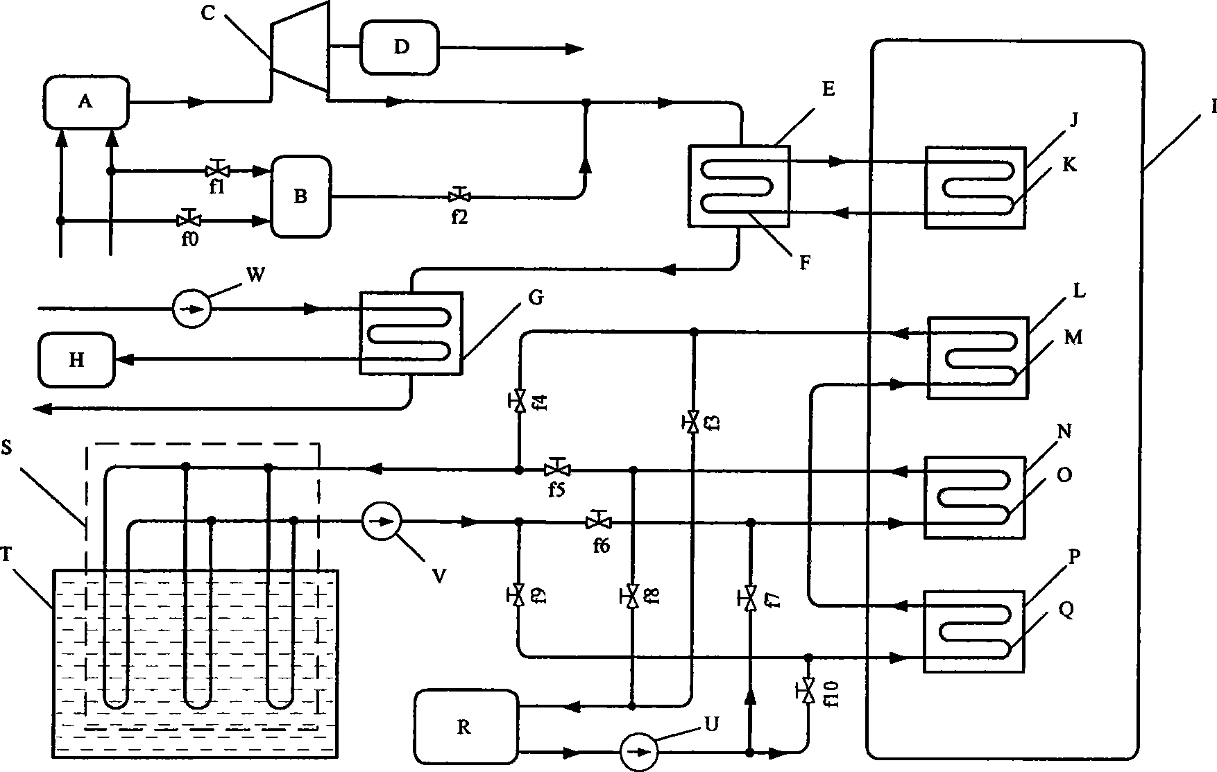 Combined cold, heat and power supply apparatus and method with utilization of earth source absorption type refrigeration heat pump