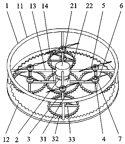 A multi-rotor aircraft utilizing planetary gears to switch between a single-propeller and a coaxial twin-propeller