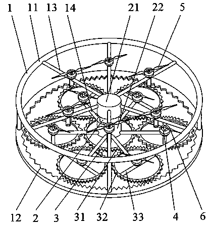 A multi-rotor aircraft utilizing planetary gears to switch between a single-propeller and a coaxial twin-propeller