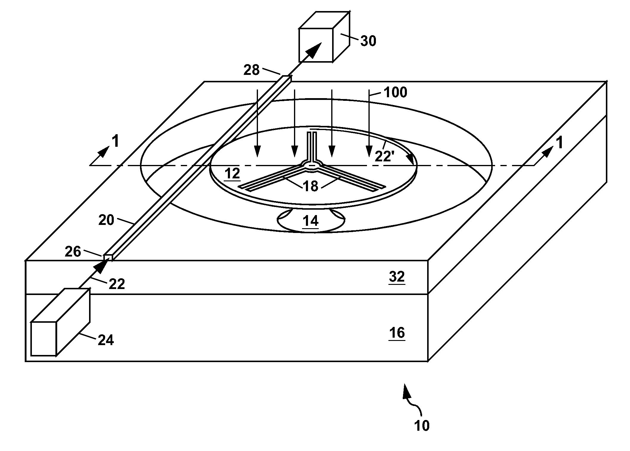 Thermal microphotonic sensor and sensor array