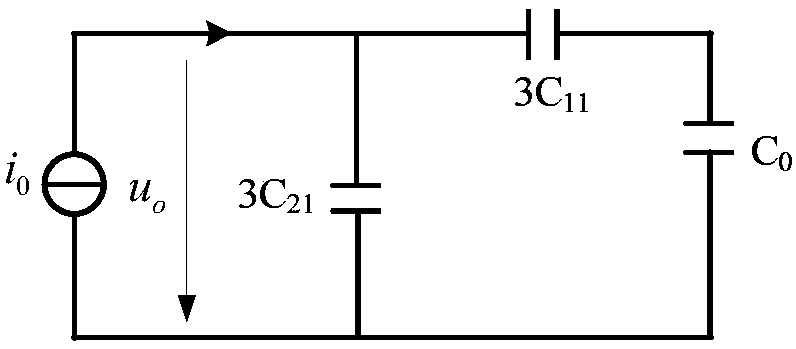 Method, device and system for testing capacitive current