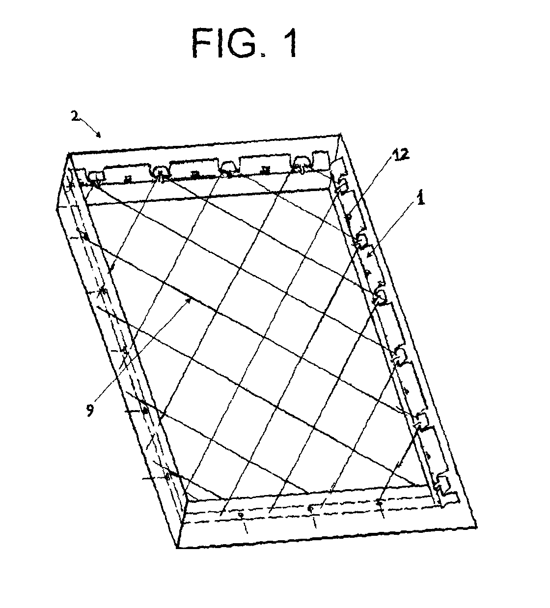 Device with protection net and assembly procedure suitable as barrier for all kinds of openings