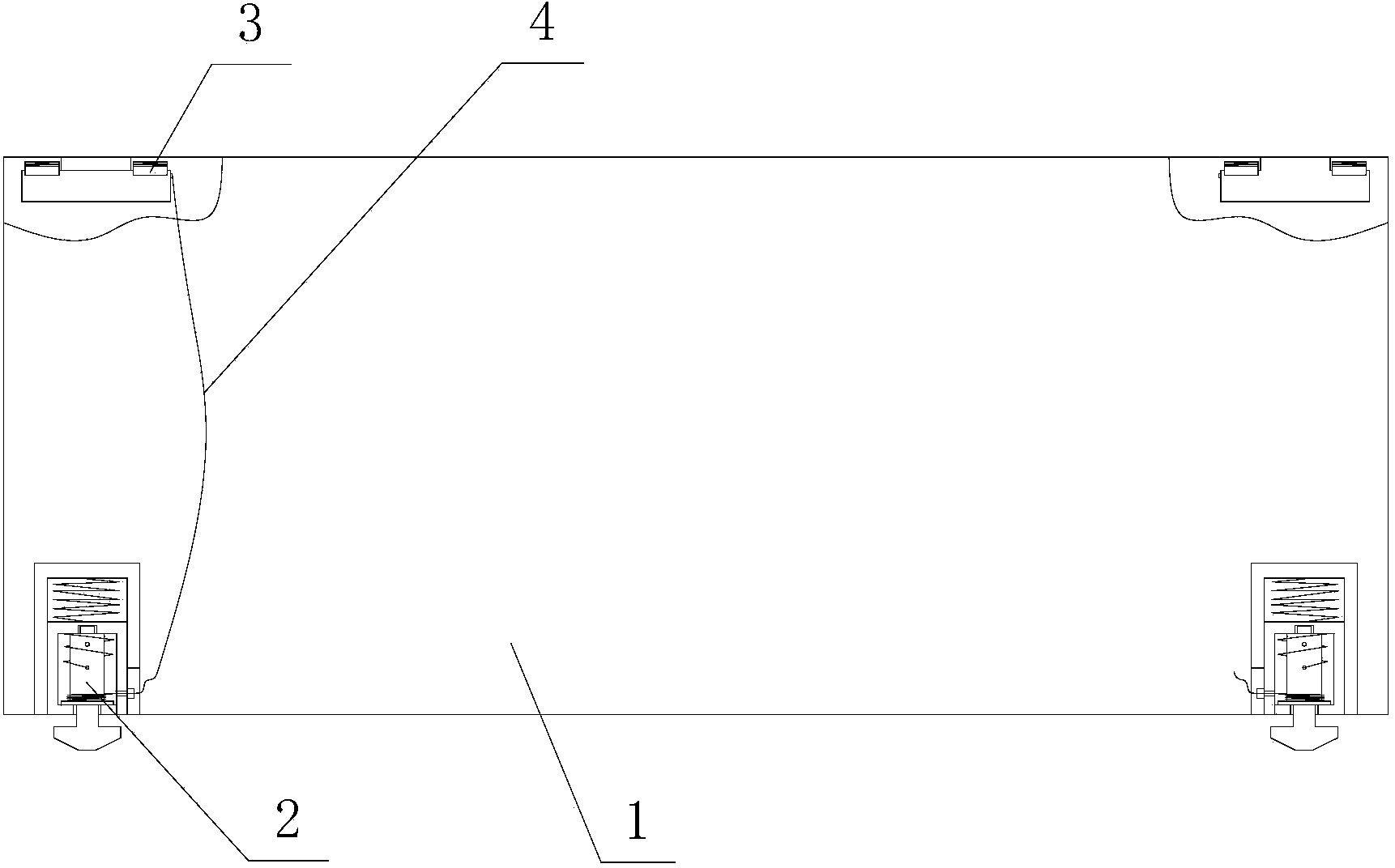 Automatic fixing device for container