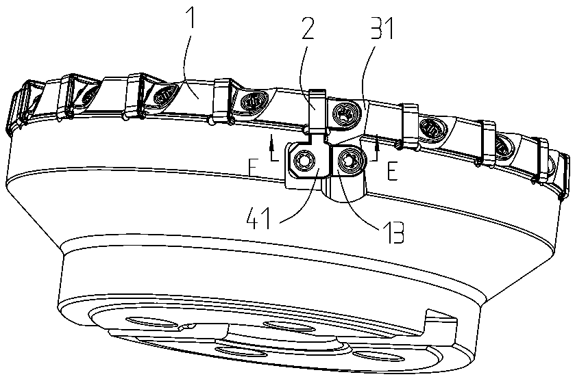 A milling tool with self-pressing function