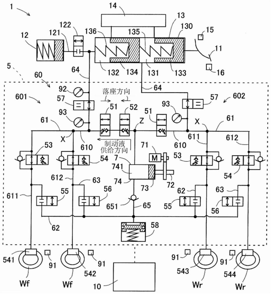 Vehicle brake device