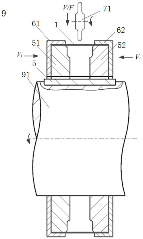 Spinning forming method and spinning device for W-shaped metal sealing ring