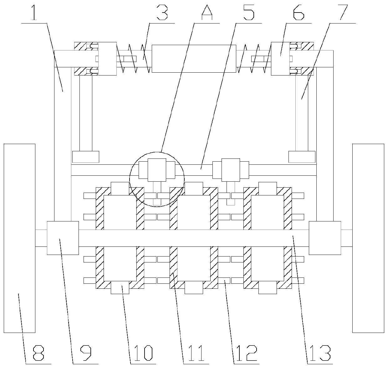 Seeder with supporting effect