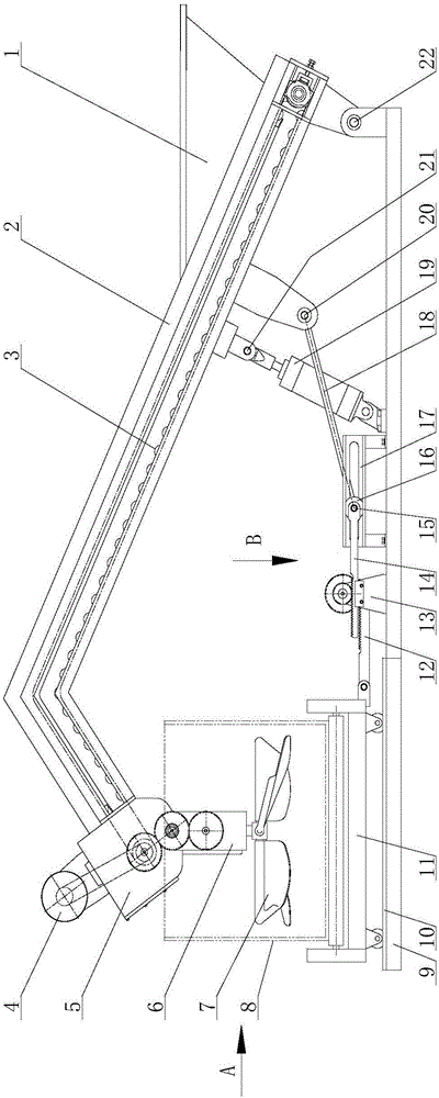 Uniformly distributing and discharging type automatic boxing machine and method for melons and fruits