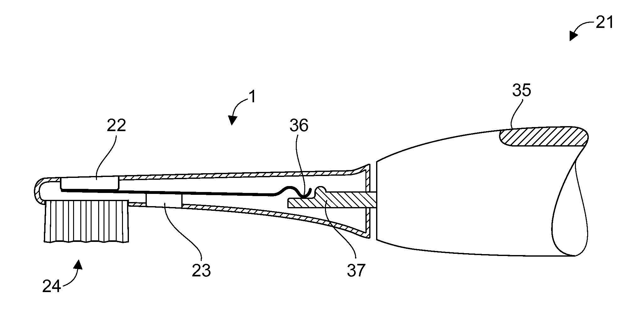 Mouth Cleaning Device And Head Portion Of A Mouth Cleaning Device