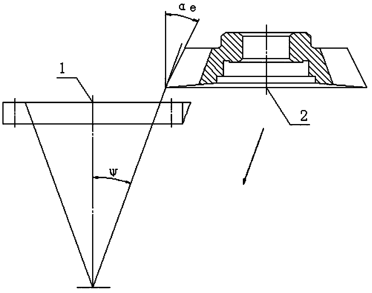 Slotting cutter of inverse-tapered spline straight gear and designing method of slotting cutter