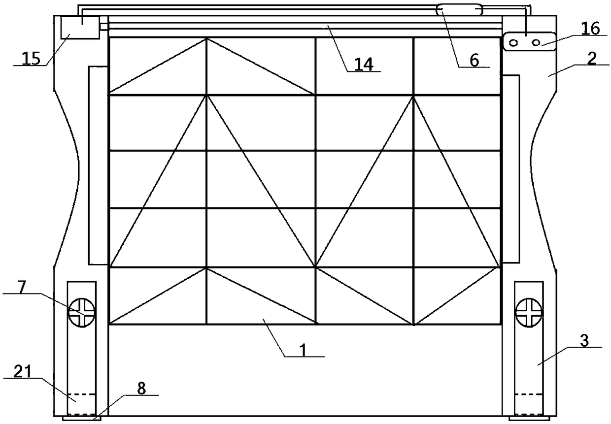 Automatic rebounding type tennis training wall